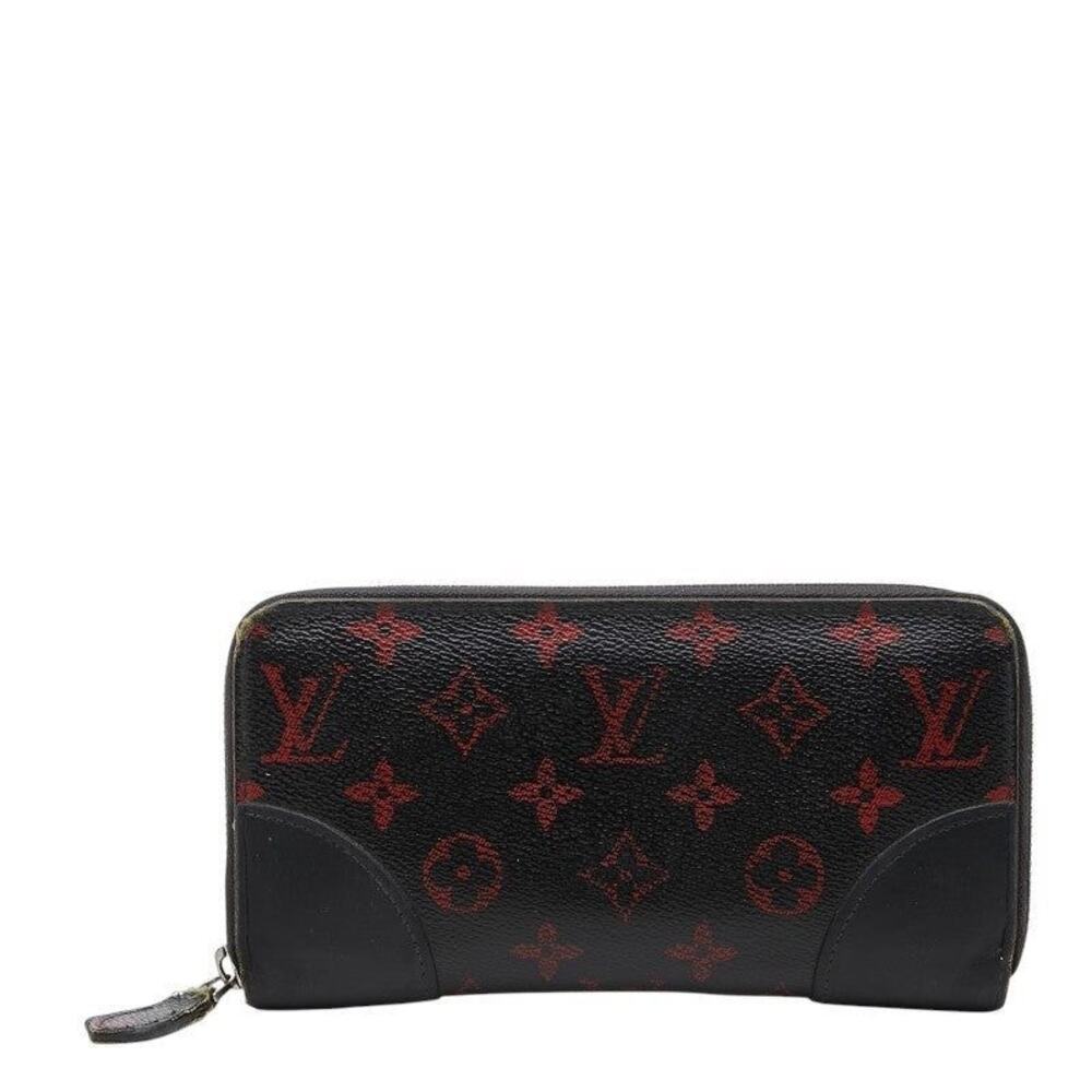 Louis Vuitton Monogram Zippy Long Wallet Black